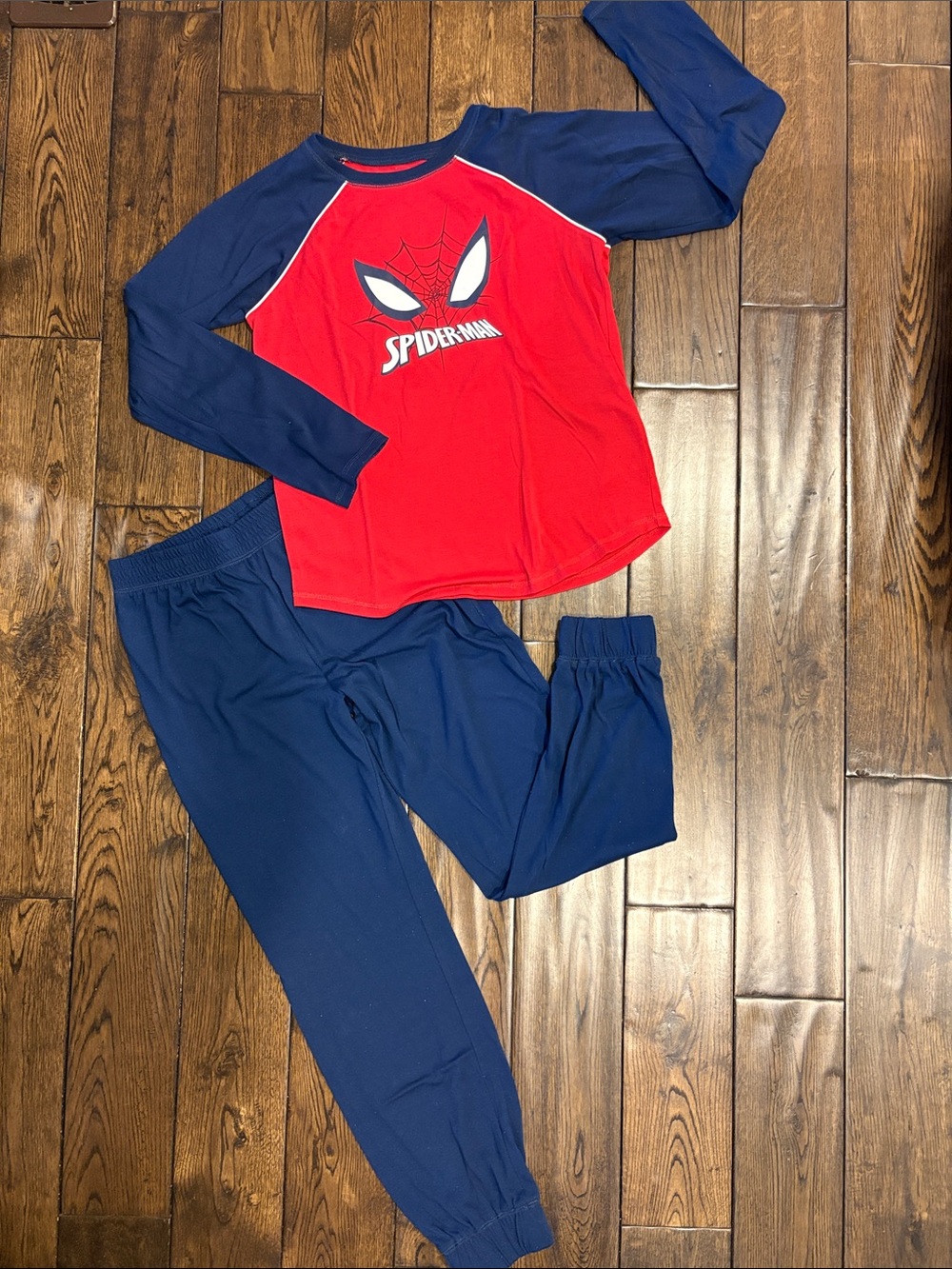 Gap Kids Spiderman Red and Navy Kids Two-Piece Pajama Set